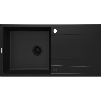 Drez oceľový Deante Legato 76x43,5 cm, 1-komorowy z ociekaczem - satén