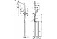 Drezová batéria Hansgrohe Metris Select M71, páková 320, 1jet - brúsená oceľ finish