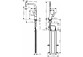 Drezová batéria Hansgrohe Metris Select M71, páková 240, výsuvná sprcha, 2jet, sBox - brúsená oceľ finish