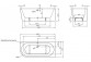 Vaňa voľne stojaca Roca Eternity Wall 165x75,5 cm biela