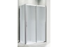 Dverí posuvné Novellini Lunes 2P 138-144 cm, saténové profily, sklo číre