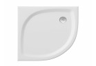 Sprchová vanička Ravak Elipso Pro Flat štvrťkruhový 80x80 cm - biely