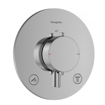 PYTAJ O RABAT ! Batéria termostatická Hansgrohe Ecostat S, podomietková s uzatváracím ventilom, vrchná sada 1-prijímač