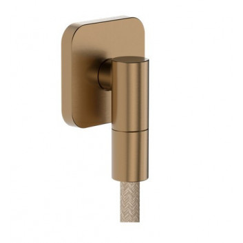 Bodový Sprchový set Hansgrohe Raindance Alive Select S 125 3jet EcoSmart z tekstylnym hadicou Designflex 160 cm - hnedá kefovaná