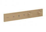 Horná sprcha/ Horná sprcha Hansgrohe Raindance S, okrúhla 240 1jet PowderRain EcoSmart - hnedá kefovaná