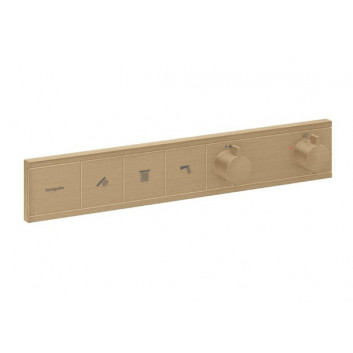 Horná sprcha/ Horná sprcha Hansgrohe Raindance S, okrúhla 240 1jet PowderRain EcoSmart - hnedá kefovaná