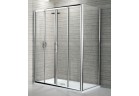 Dverí posuvné Novellini Lunes 2A 136-142 cm cm, profil chróm, sklo číre