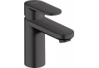 Páková umyvadlová batéria 100 s umývadlovou výpusťou s tiahlom, Hangrohe Vernis blend , čierna matnéný