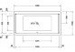 Vaňa s hydromasážou 150x75cm, Duravit Qatego, Combi-System P - Biely