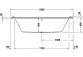 Vaňa s hydromasážou 150x75cm, Duravit Qatego, Combi-System P - Biely