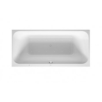Vaňa s hydromasážou Duravit Starck 200x100 cm, wariant hydromasażu Air-System - biela