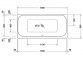 Vaňa s hydromasážou Duravit Starck 200x100 cm, wariant hydromasażu Air-System - biela