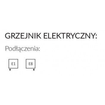 Radiátor elektrický Terma Warp S 111x50 cm z grzałką MOA Bluetoth - farba RAL i farbay specjalne