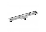Žľab podlahový Balneo Duplex Next Mirror Silver 60 cm, dwustronny s nehrdzavejúcej ocele z niskim syfonem i głębokim osadnikiem - lesklý chróm