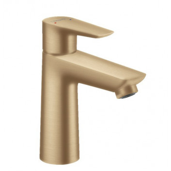 Umyvadlová batéria Hansgrohe Talis E 110, výška 162mm, s tiahlom i kompletem odtokovom, čierna kefovaný chróm