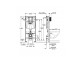 Modul podmietkowý do WC 5 w 1, Grohe Rapid SL - Chróm