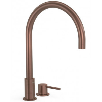 Umyvadlová batéria Tres Study Colors, páková na postavení, výška 373 mm - čierna bronz