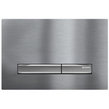 Tlačidlo Geberit Sigma 10 spúšťací predný Pre splachovacie nádržky UP320 - chróm/chróm matné/chróm