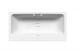 Oceľová vaňa Kaldewei Avantgarde Asymmetric Duo 742 obdĺžniková, 180x90 cm, s otvormi na závěs, na całej powierzchni antypoślizgowa - bielaa