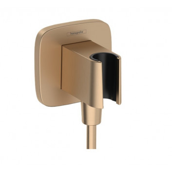 Pripojenie vody Hansgrohe FixFit Q, s pákou sprchovým, zlatý optyczny leštený