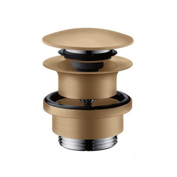 Súprava odtokový Push-Open na umývadlov i bidetów Hansgrohe, čierna kefovaný chróm