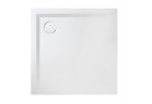 Štvorcová sprchová vanička Sanplast B-M/SPACE 90x90x1,5 biew, odlew minerálny - biely