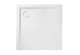 Štvorcová sprchová vanička Sanplast B-M/SPACE S 90x90x1,5 biew, odlew minerálny - biely