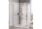 Sprchový kút Ravak Blix Slim BLSCP4, štvrťkruhový, 90x90x195 cm, sklo číre z warstwą AntiCalc, profil lesklý chróm