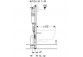 Modul podmietkowý Geberit DuofixBasic H112 do WC, UP100, Delta