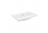 Umývadlo nábytkové Defra Go 60, obdĺžniková 61x41 cm, s otvorom na batérie, z prepadom - biela
