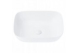 Umývadlo na postavenie na dosku Corsan Mono obdĺžniková 46x32x14 cm s uzáverom klik-klak bielym