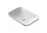 Umývadlo na postavenie na dosku Corsan Olvena Oválna 60x40x15 cm s uzáverom klik-klak bielym
