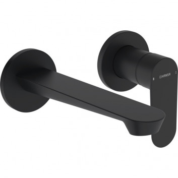 Umyvadlová batéria HansaGenesis, prvok na stěnu, výtokové rameno 20,3 cm - chróm