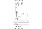 Montážní prvek Geberit Sigma UP320 prvok montážny do WC, z odciągiem bočným, H112
