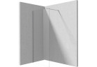 Pevná bočná stena Deante Prozma walk-in 80x195 cm - sklo transparentní, profil brúsená oceľ