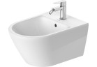 Bidet keramický Duravit D-Code 54x36 cm, závesný s policou, s otvorom pre batériu - biely