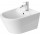 Bidet keramický Duravit D-Code 54x36 cm, závesný s policou, s otvorom pre batériu - biely