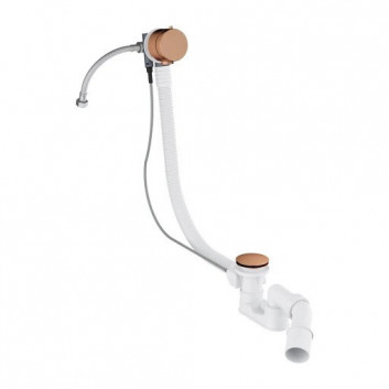 Sifón vaňová OMNIRES CGS przelewowo-odpływowo-napełniający - zlatý