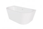 Vaňa prístenná Besco Vica New, 170x80 cm, akrylová, biela + sifón biely z napełnieniem przez prepad
