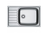 Drez Franke Spark SKL 611-78/50 XL vstavaná, jednokomorowy z ociekaczem - brúsená oceľ len