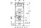 Modul podmietkowý Geberit Duofix Basic do WC wiszącego, UP100 z wspornikami
