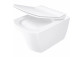 Misa Wc s sedadlom bezkołnierzową, Deante Round, biela