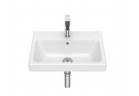 Umývadlo stenová Roca Gap, 50 x 42 cm s otvorom na batérie, z prepadom - biela