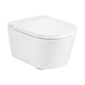 Misa WC Závěsná Roca Inspira Rimless Compacto 37x48 cm biela - sanitbuy.pl