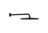 Horná sprcha Grohe Rainshower Cosmopolitan 310, rameno nástenné 380mm, brushed hard graphite