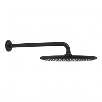 Horná sprcha Grohe Rainshower Cosmopolitan 310, rameno nástenné 380mm, brushed hard graphite