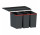 Sortownik odpadów Franke Easy Sort 600-2-2, s sedadlom, z 4 pojemnikiami