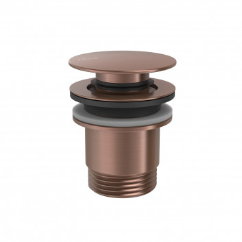 Odtok umývadlový Tres, click-clack, 63mm, 24-K zlato matowe