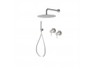 Sprchový set Vema Tiber Steel, podomietkový, Horná sprcha 30cm - nerez inox