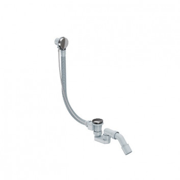 Sifón vaňová z prepadom, EXCELLENT Moli - chróm 